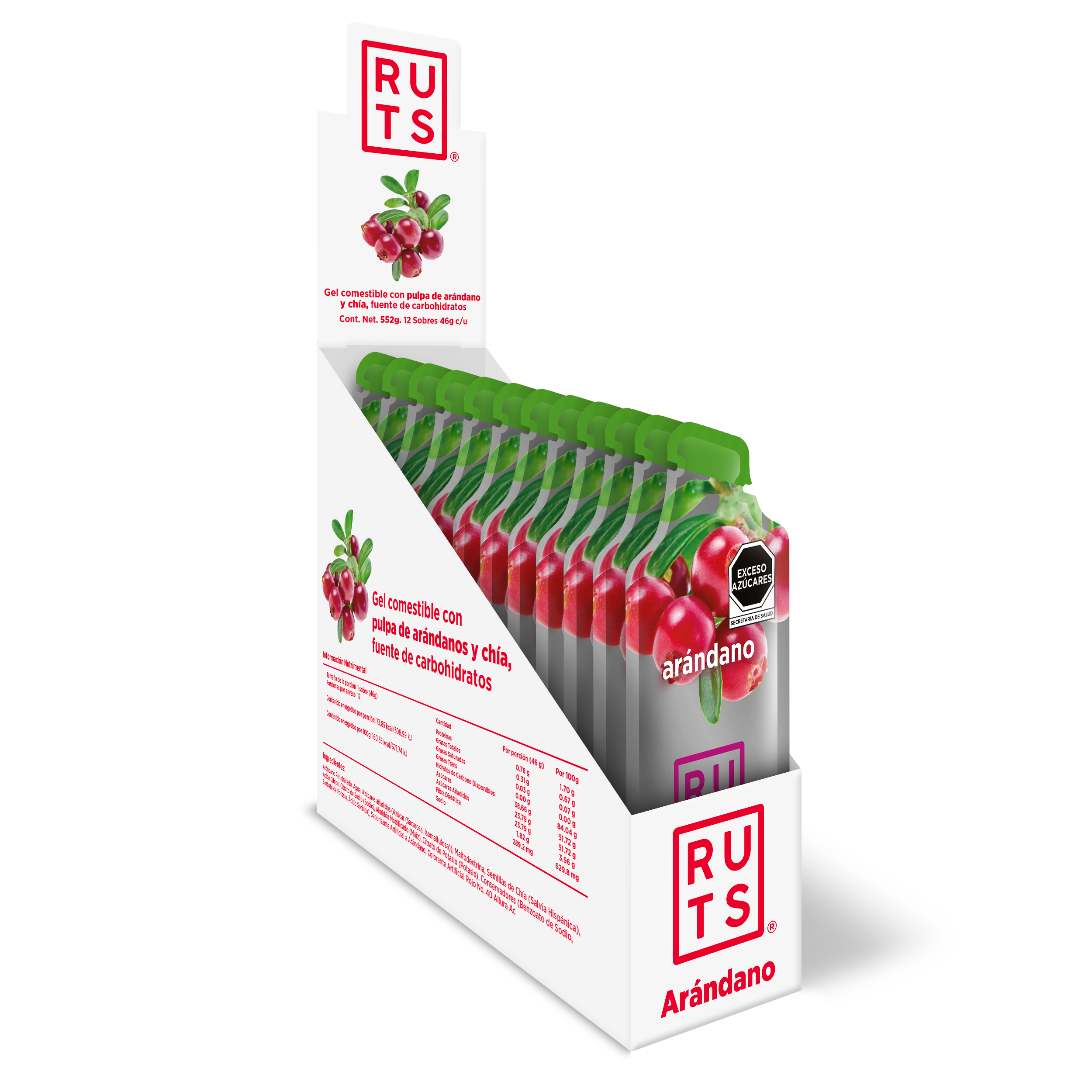 Gel Energético sabor Arándano