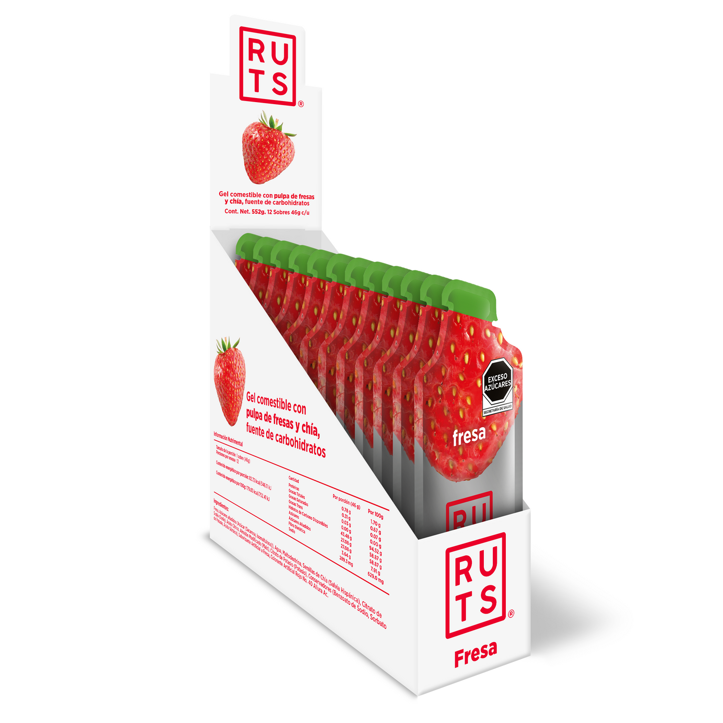 Gel Energético sabor Fresa