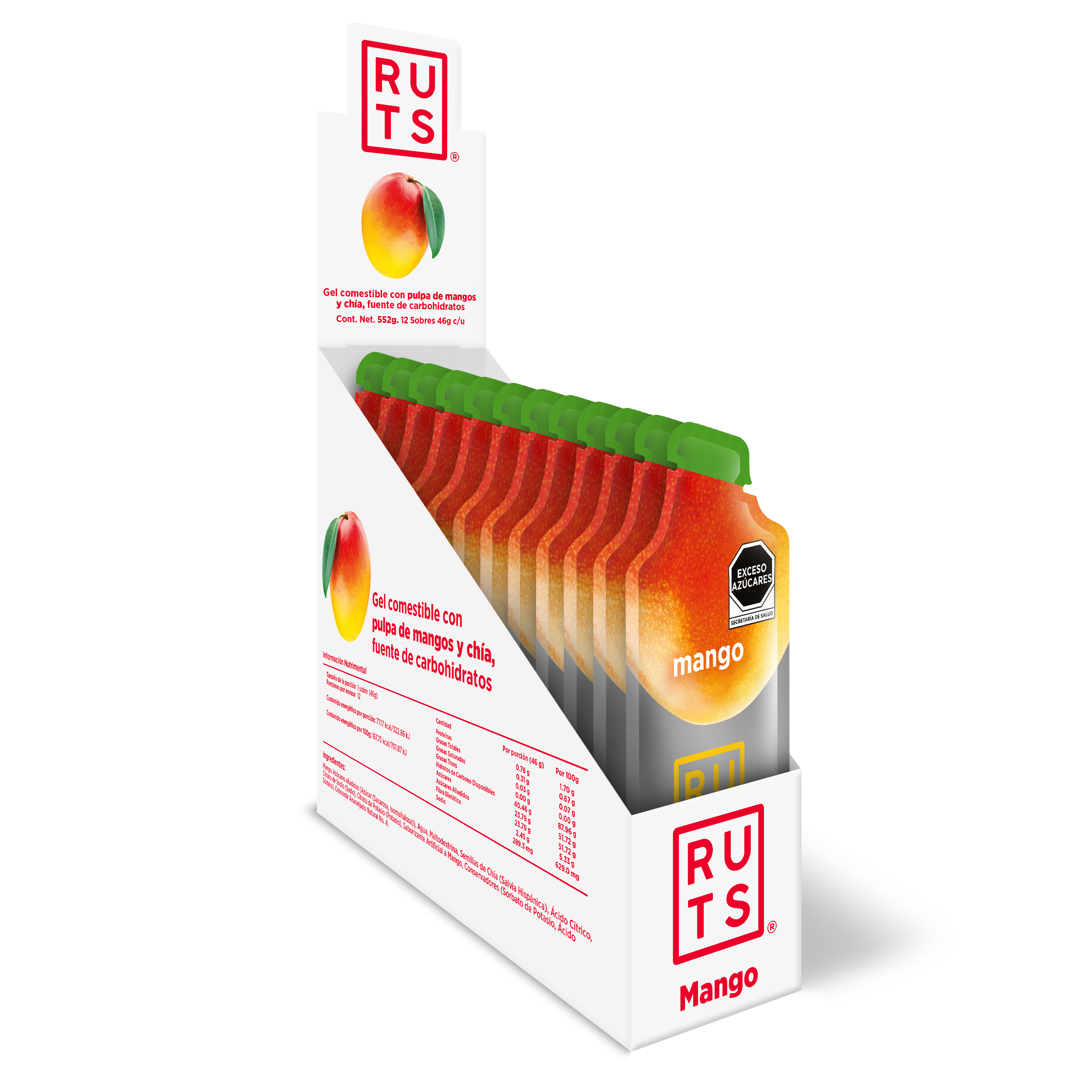 Gel Energético sabor Mango