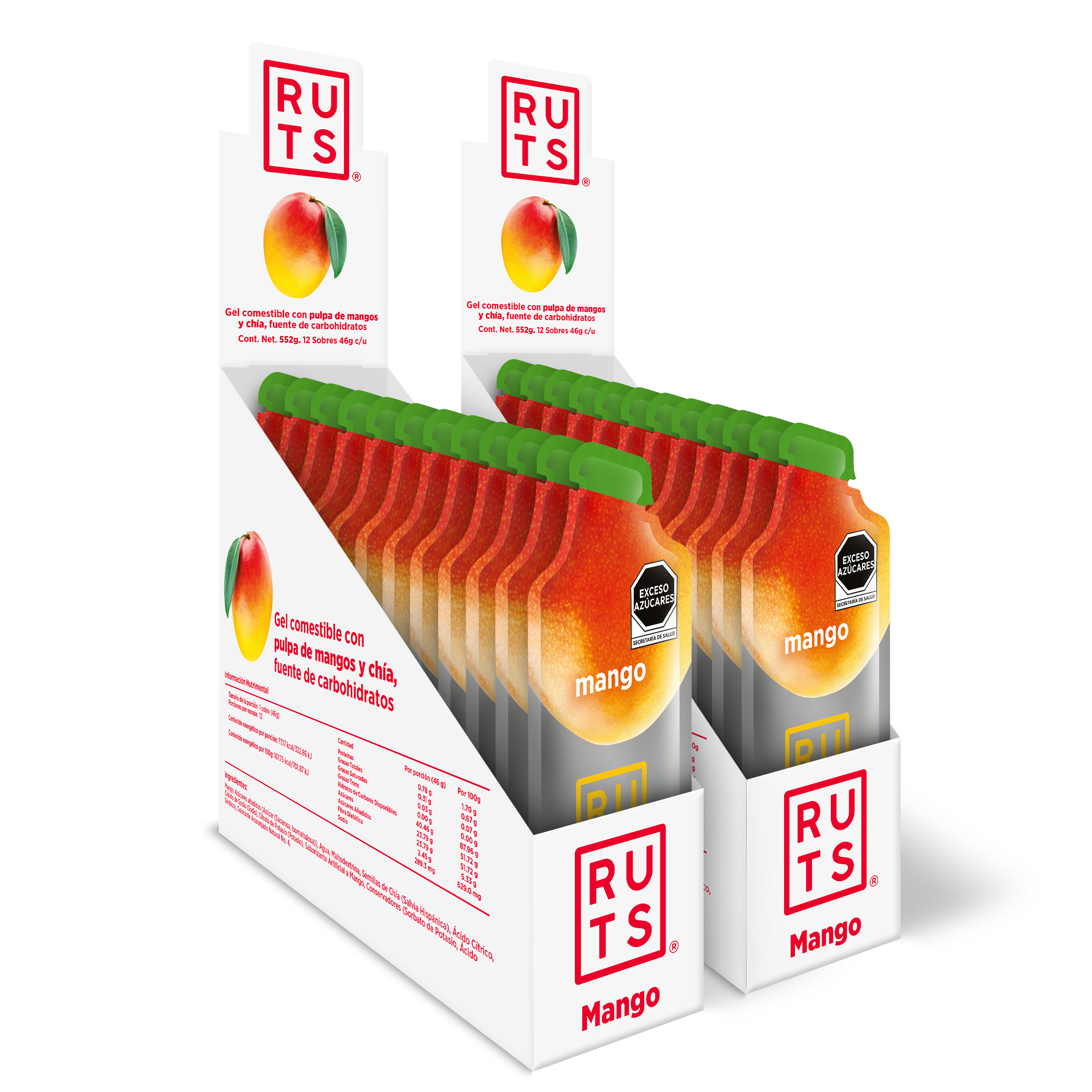 Gel Energético sabor Mango