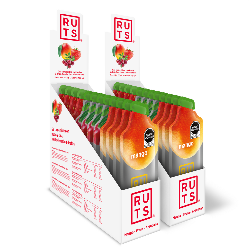 Geles Energéticos Mix de Sabores (Arándano, Fresa y Mango)