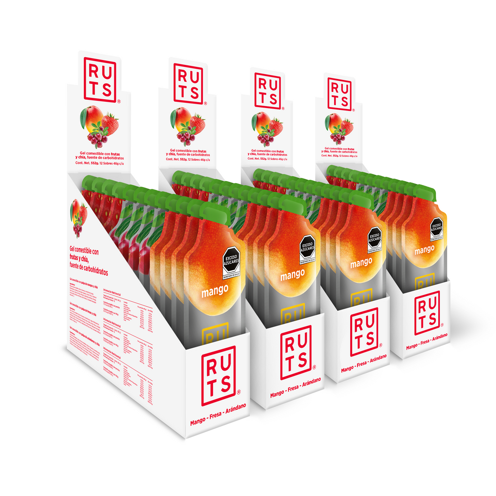 Geles Energéticos Mix de Sabores (Arándano, Fresa y Mango)