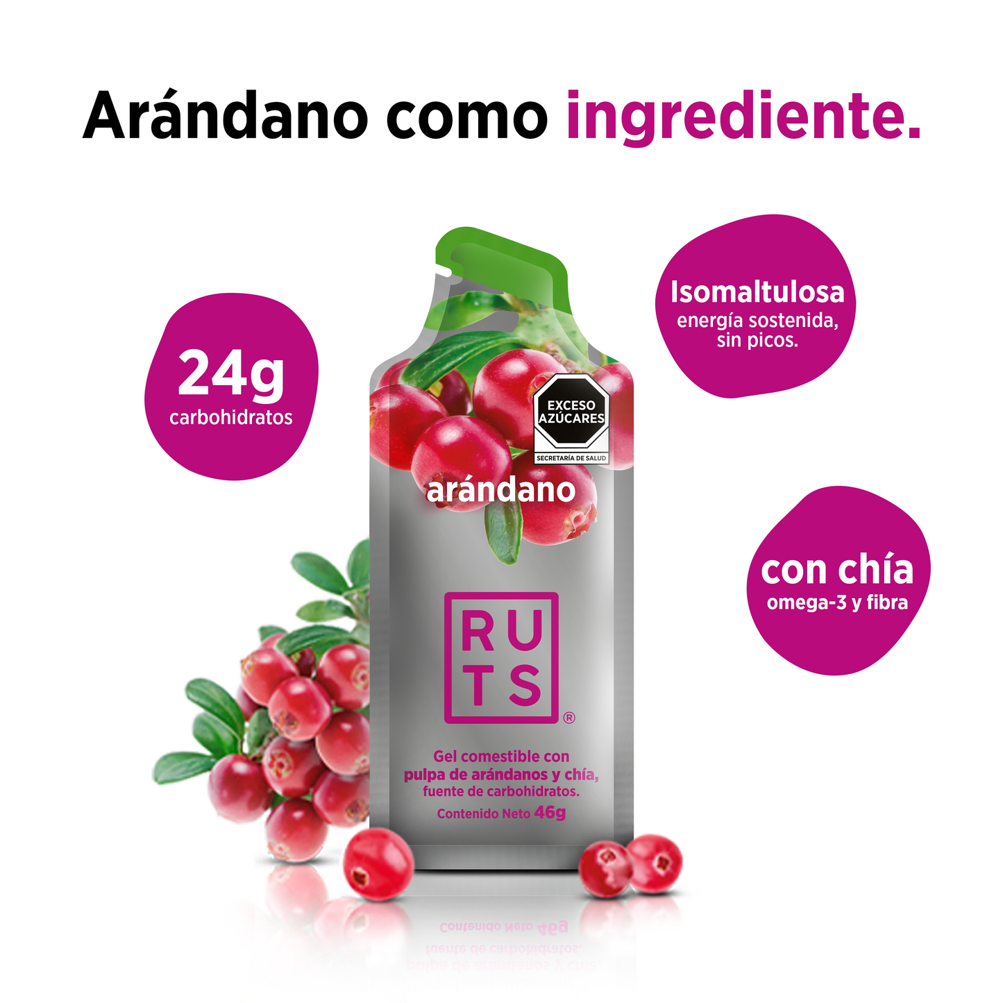 Gel Energético sabor Arándano