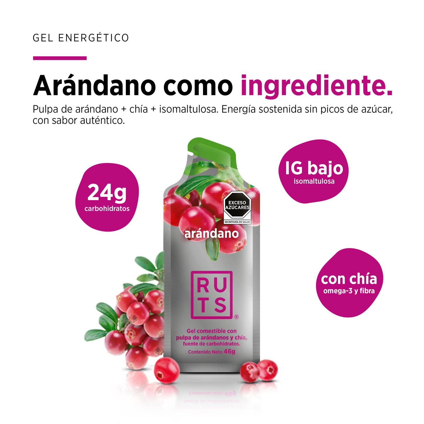 Gel Energético sabor Arándano