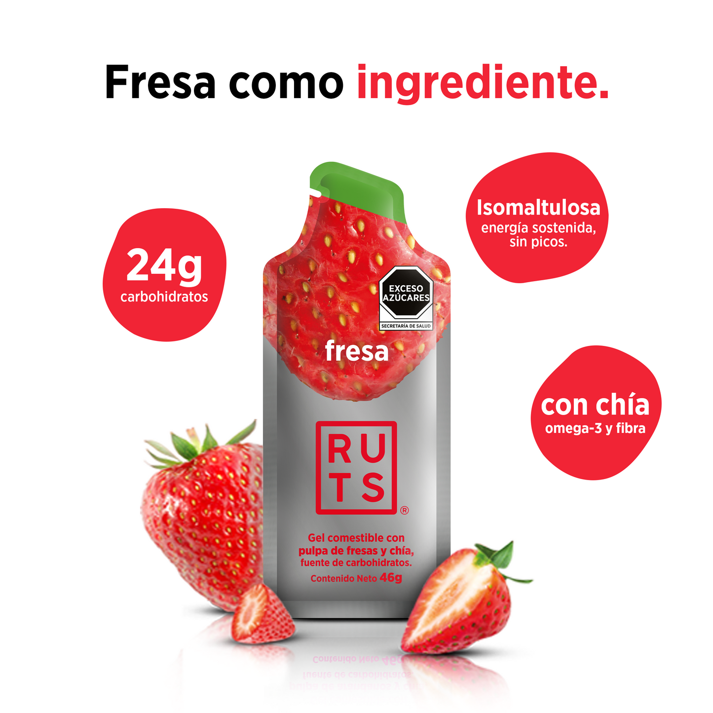 Gel Energético sabor Fresa