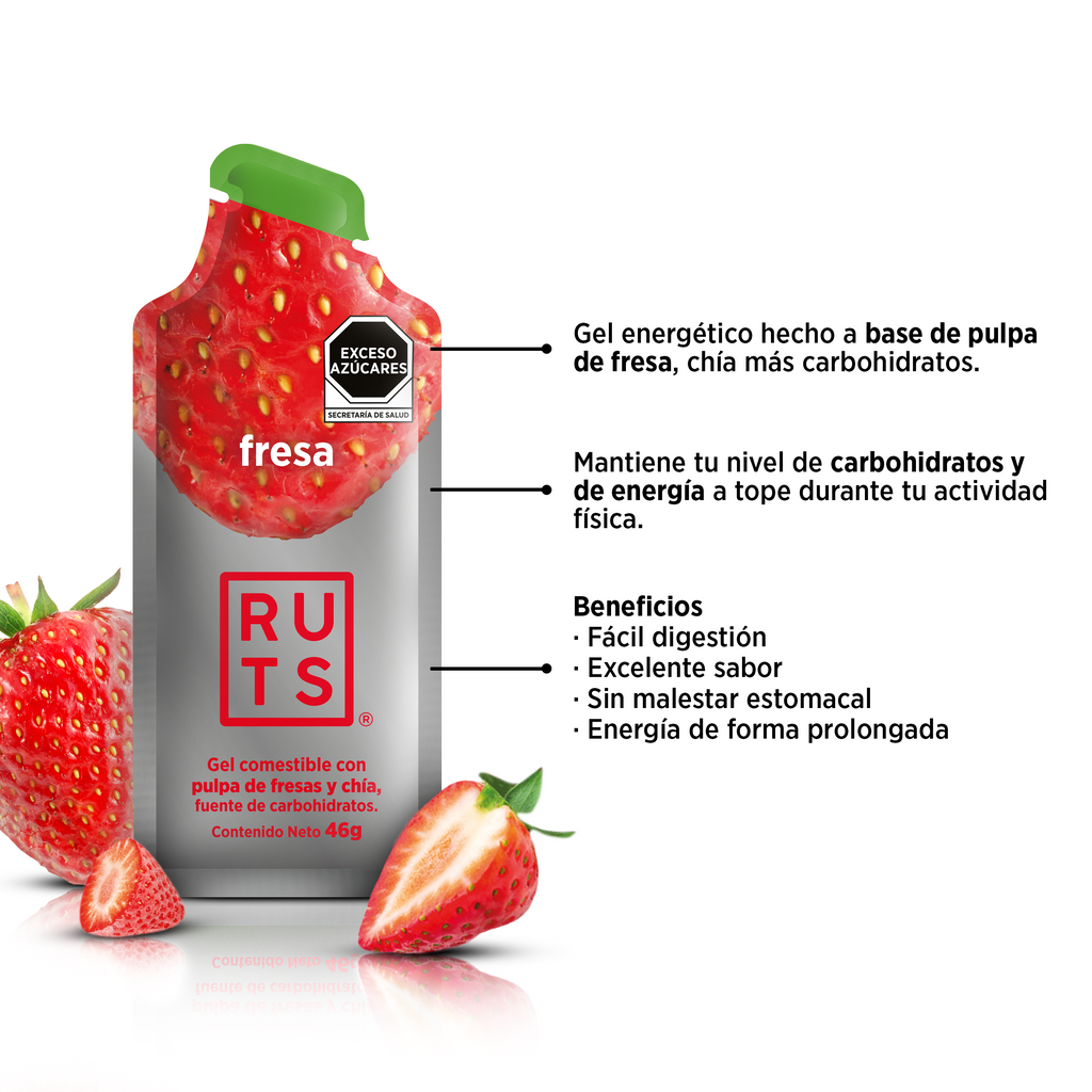 Gel Energético sabor Fresa