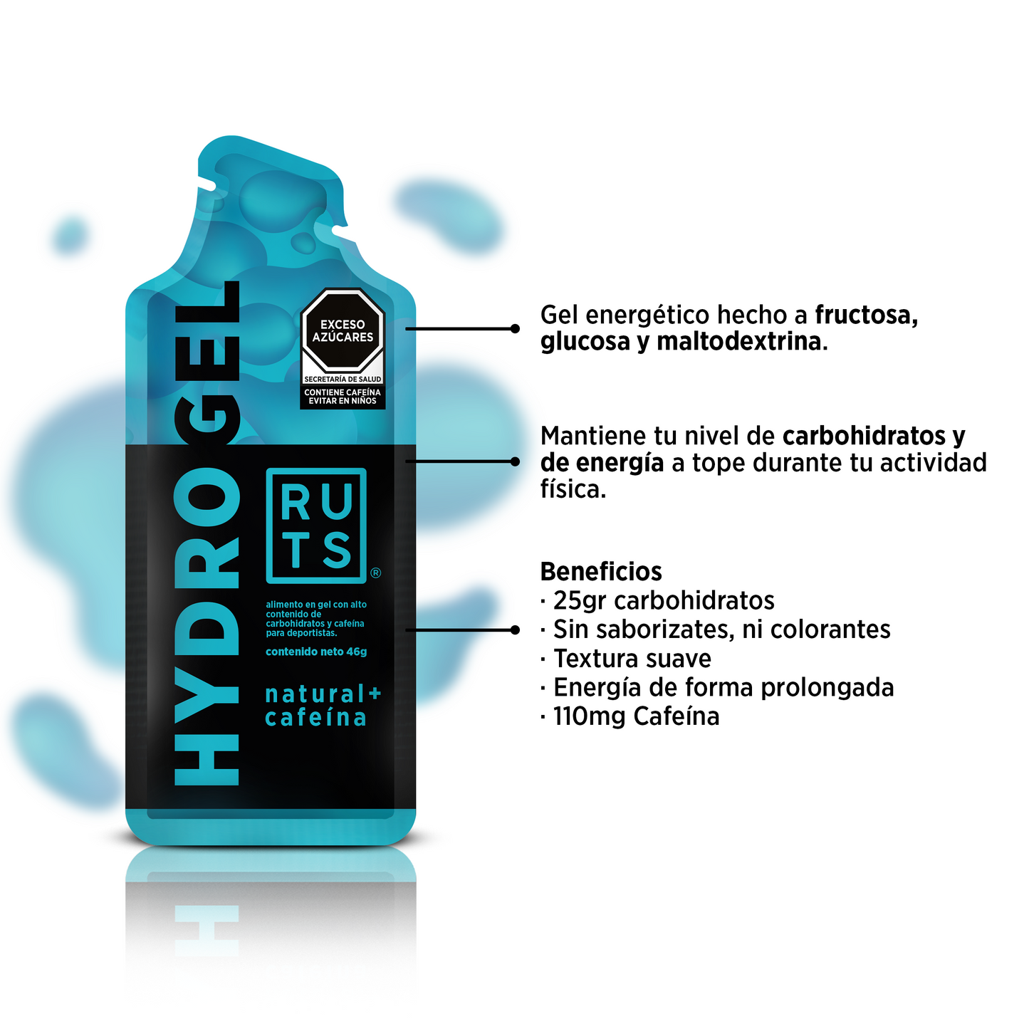 Hydrogel sabor Natural con 110mg Cafeína