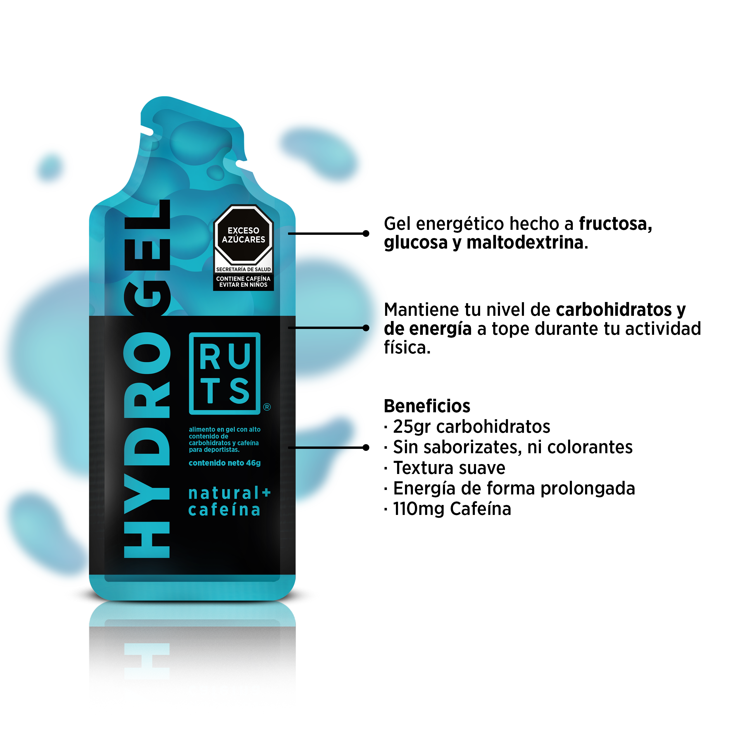 Hydrogel sabor Natural con 110mg Cafeína