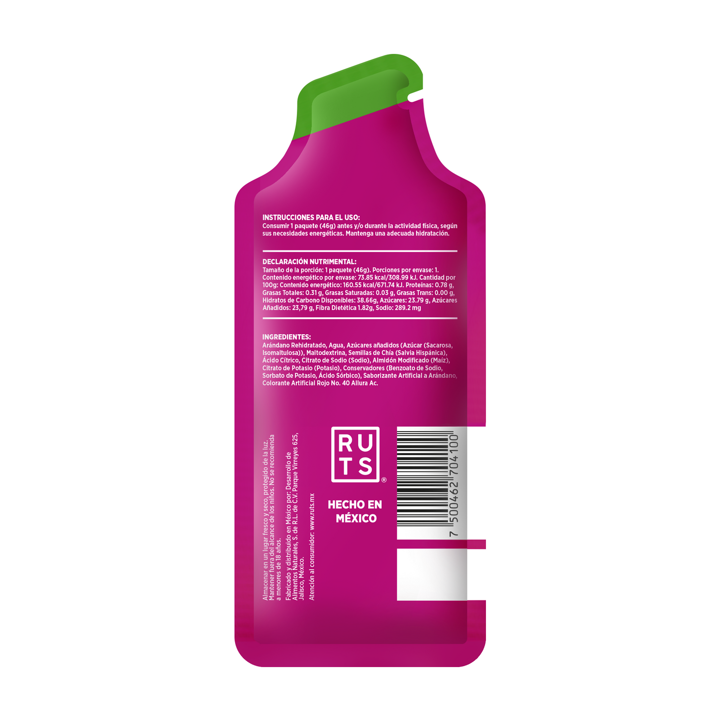 Gel Energético sabor Arándano
